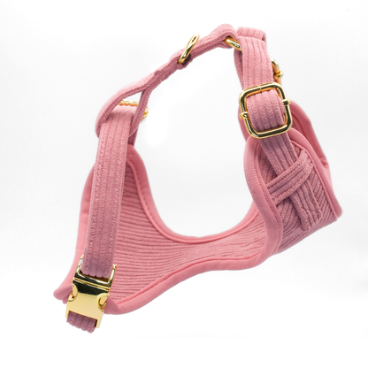 Harness and Leash Set - The Chic Corduroy Collection - Blush Pink