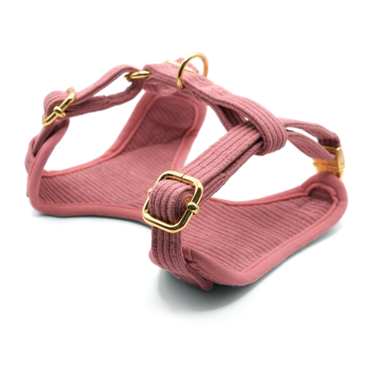 Harness and Leash Set - The Chic Corduroy Collection - Blush Pink