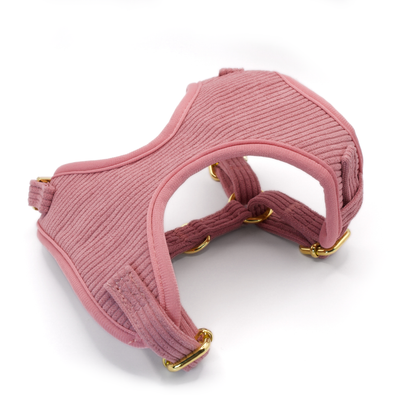 Harness and Leash Set - The Chic Corduroy Collection - Blush Pink